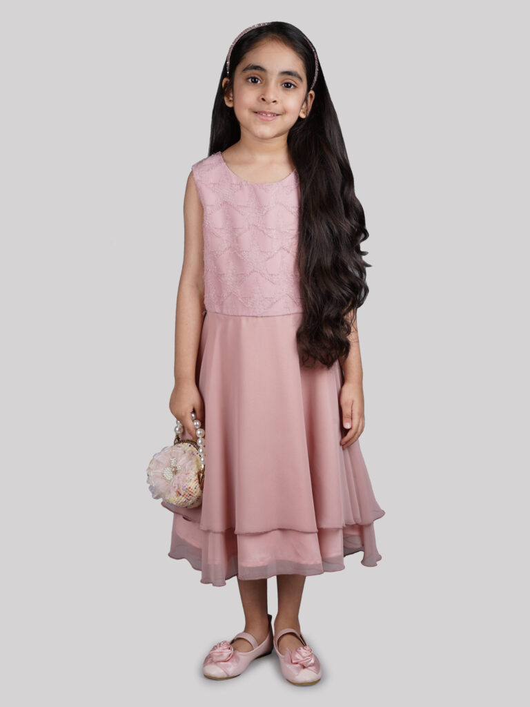 Kids Ethnic Long Party Gown