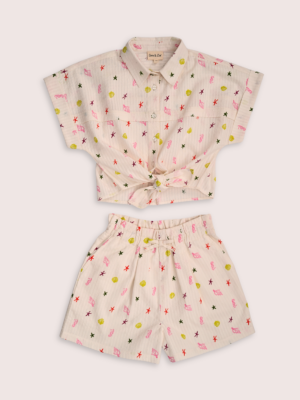 Retro Top & Shorts Set